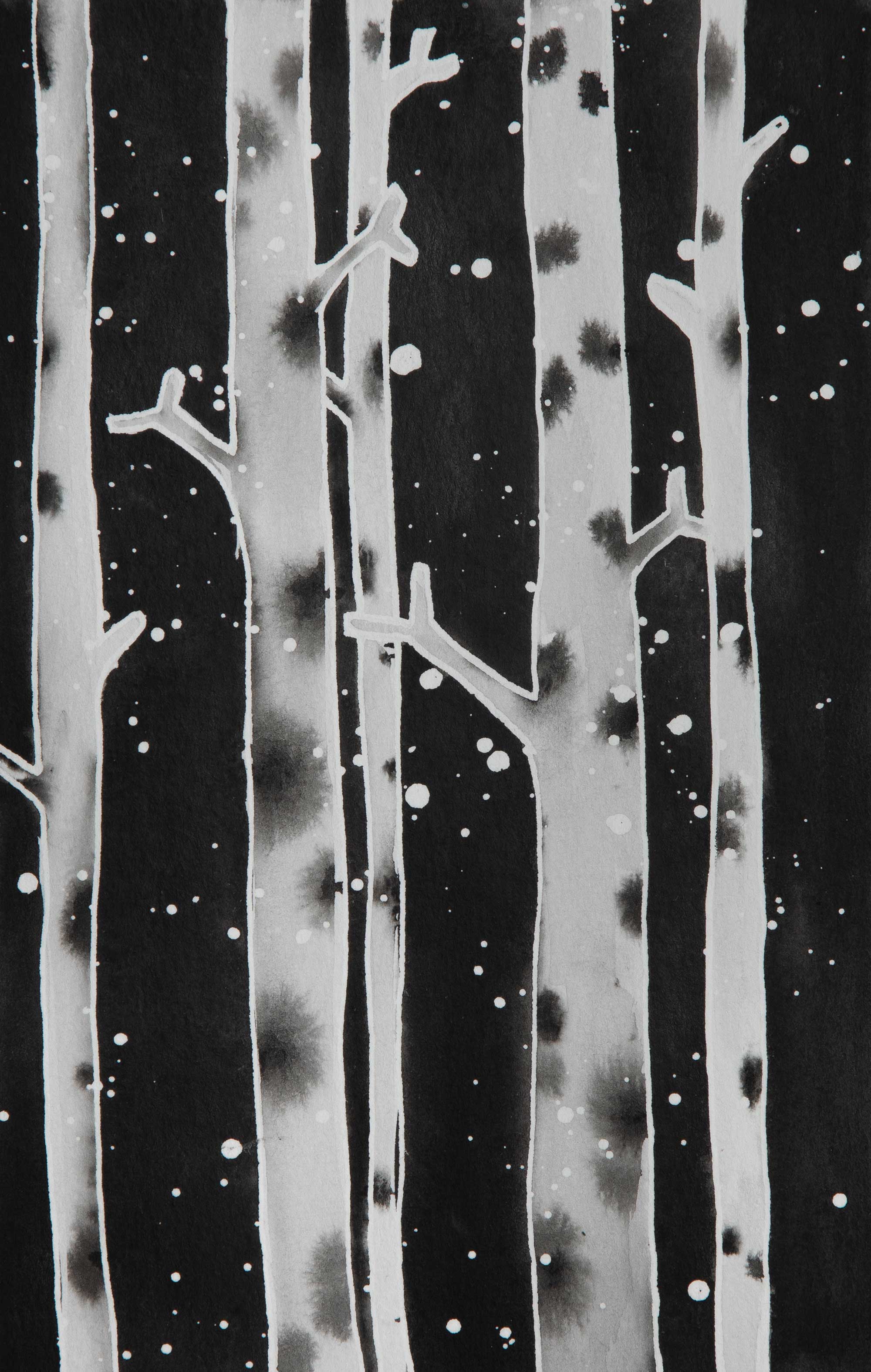 Bouleaux sous la neige 2